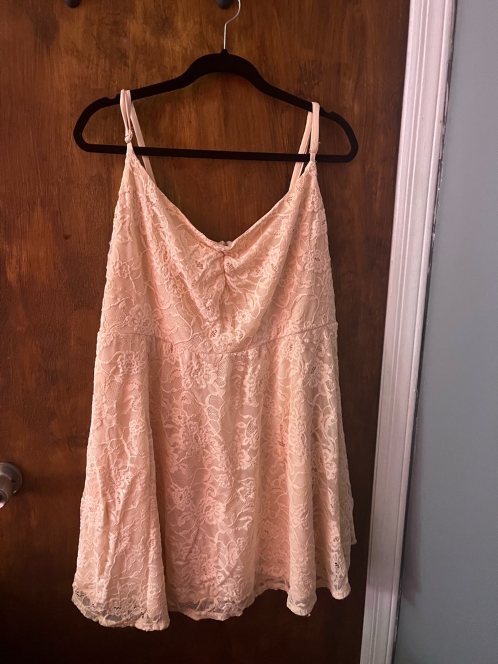 Forever 21 Pale Pink Lace Cami Dress